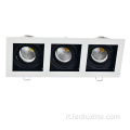 Soffitto led MR16 mobile quadrato rotondo in alluminio